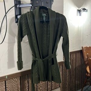 Green Ralph Lauren Sweater with Belt